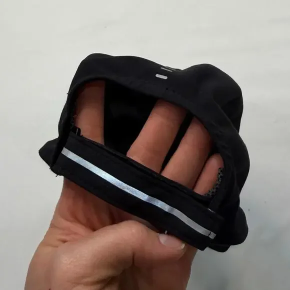 Lululemon Fast and Free Running Hat Black One Size Lightweight Lulu Cap - Picture 3 of 10